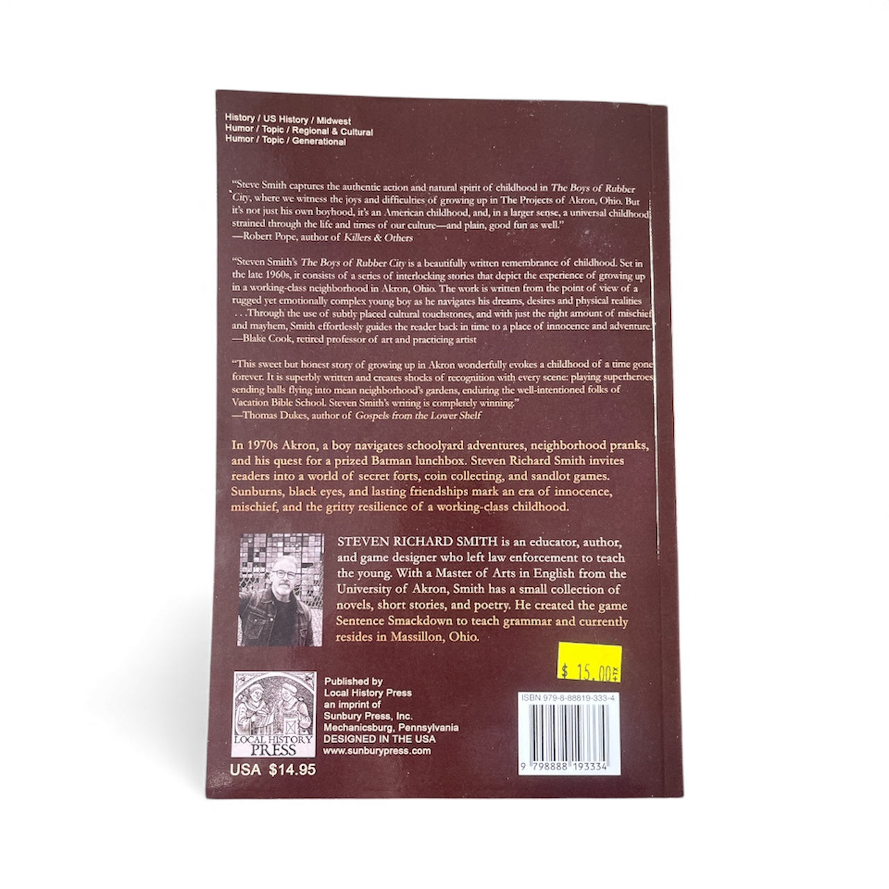 The Boys of Rubber City Book