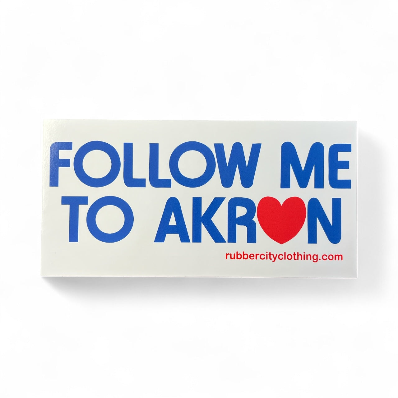 Follow Me Bumper Sticker - 7.5" x 3.75"