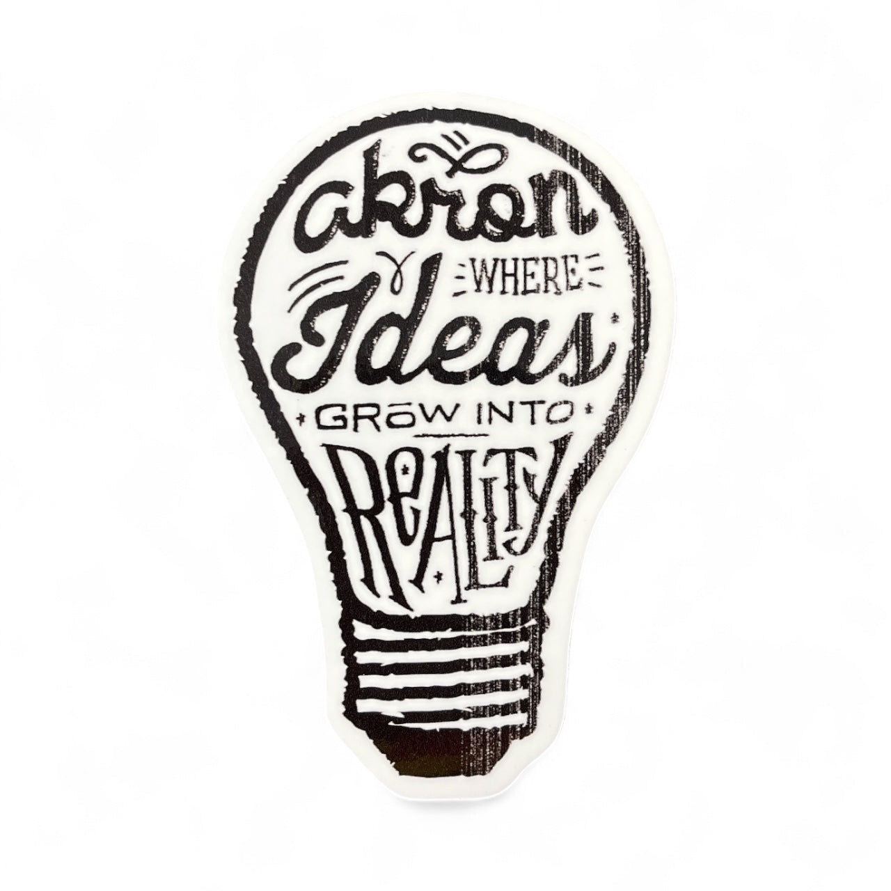 Akron Ideas Sticker - 3.75" x 2.5"