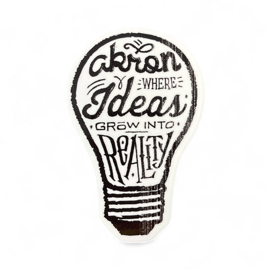 Akron Ideas Sticker - 3.75" x 2.5"