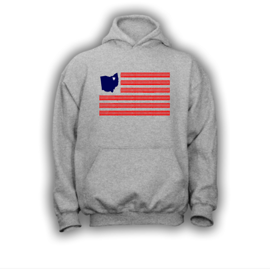 Rubber City Clothing Flag Pullover Hoodie