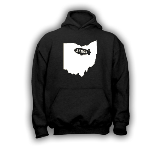 Akron, Ohio Blimp Pullover Hoodie