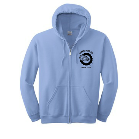 Rubber City Clothing Logo Zip-Up Hoodie