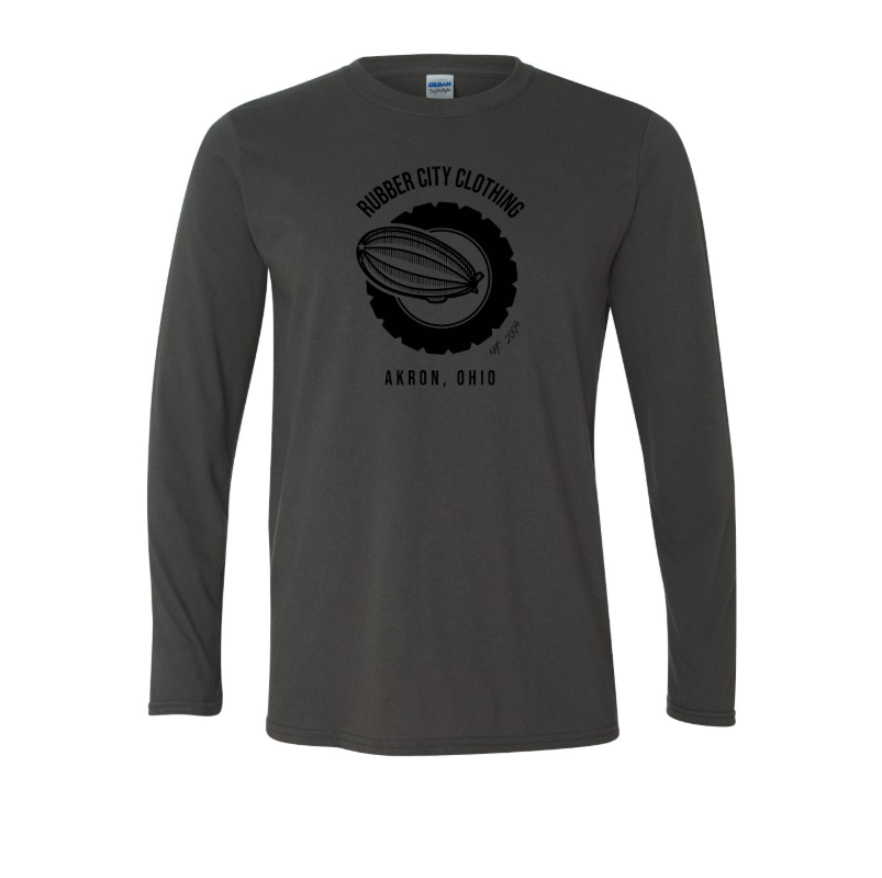 Rubber City Clothing Logo Long Sleeve T-Shirt