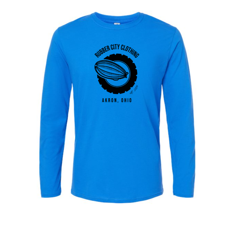 Rubber City Clothing Logo Long Sleeve T-Shirt