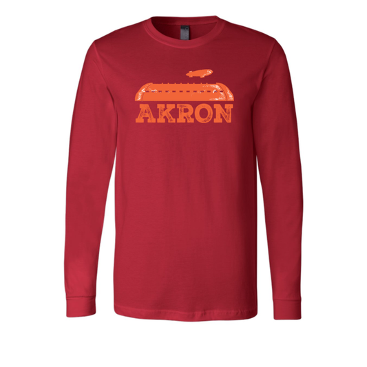 Akron Blimp Hangar Long Sleeve T-Shirt
