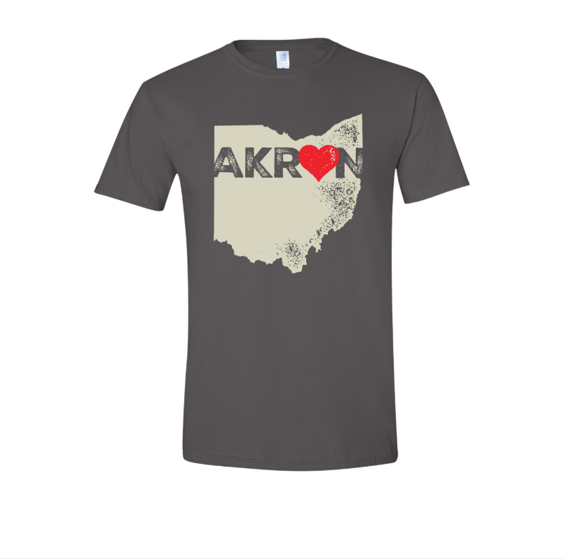 Akron Heart Design T-Shirt