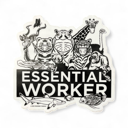 Essential Workers Sticker - 4" x 4"