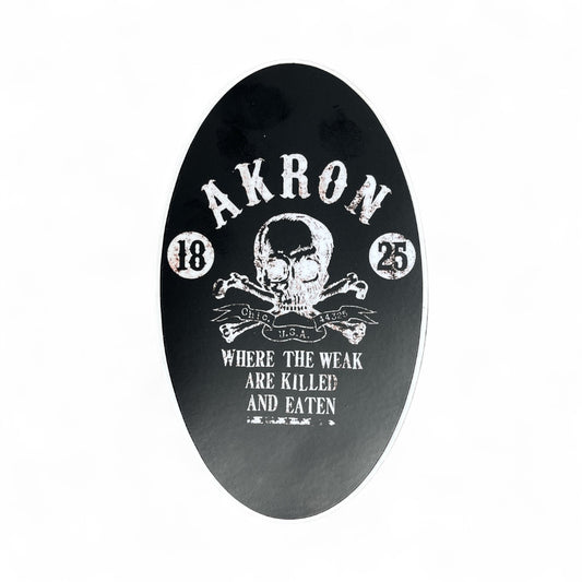 Akron Survival Sticker - 5" x 3"