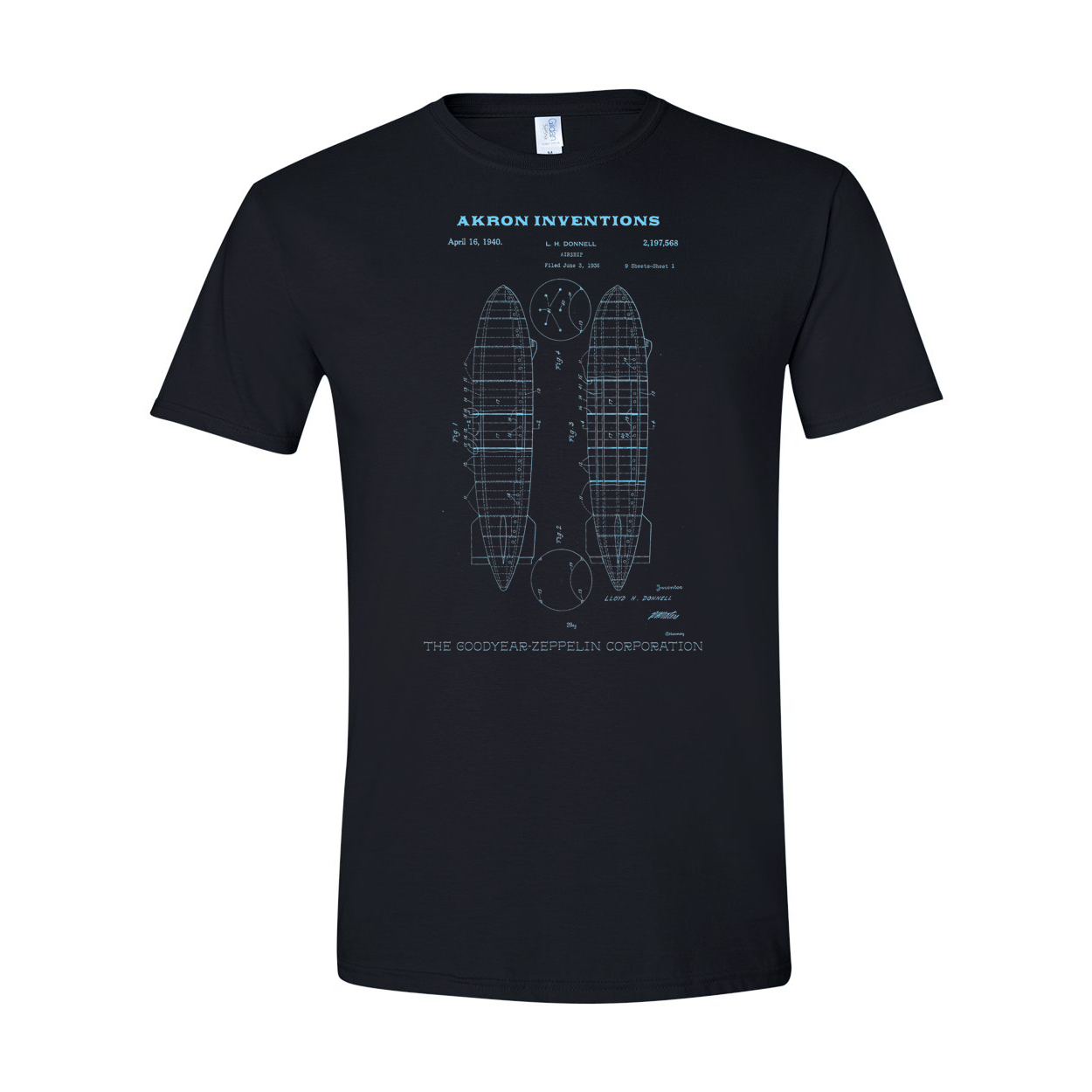 Akron Inventions Airship Tee