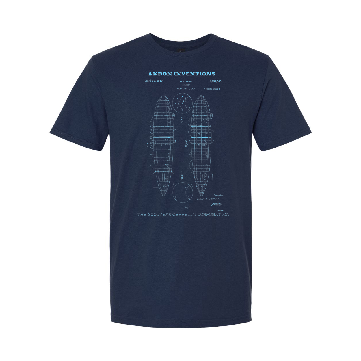 Akron Inventions Airship Tee