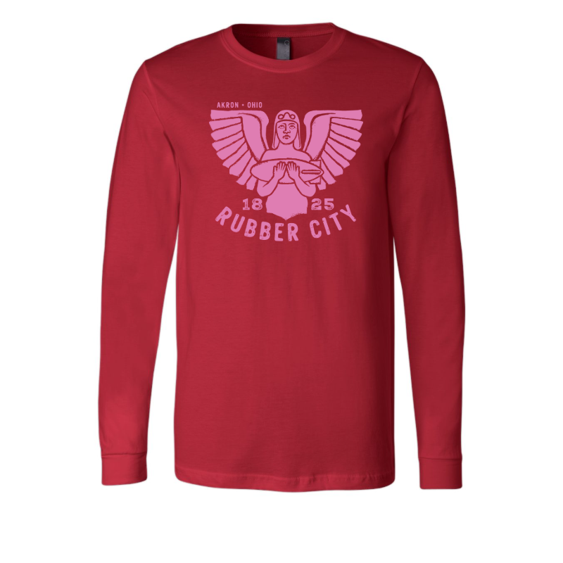 Rubber City Fulton Angel Long Sleeve T-Shirt (pink)