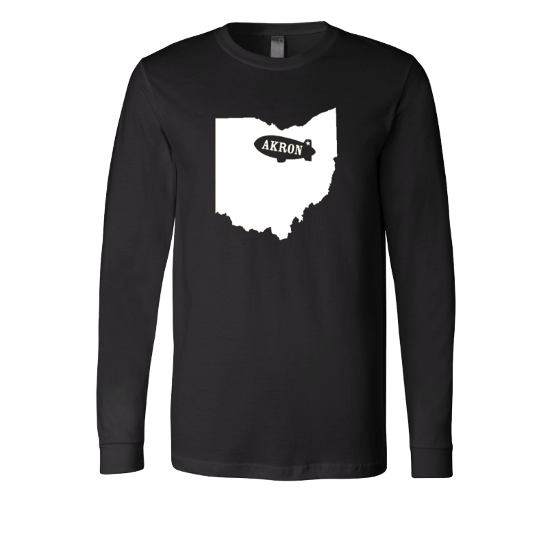 Akron, Ohio Blimp Long Sleeve T-Shirt