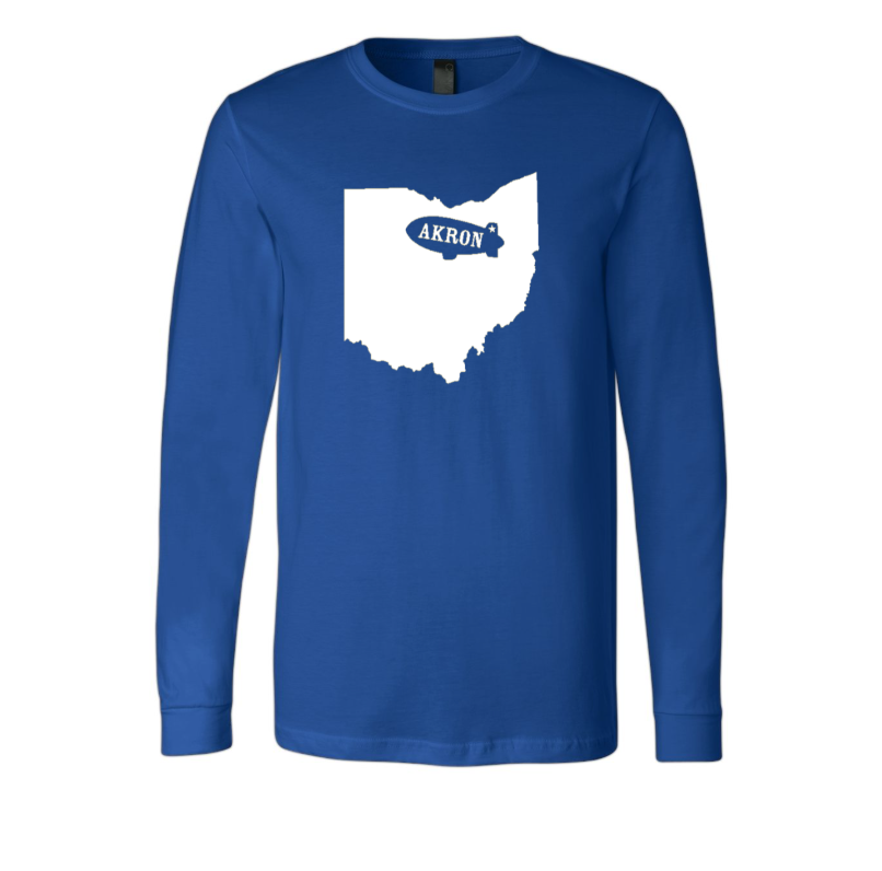 Akron, Ohio Blimp Long Sleeve T-Shirt
