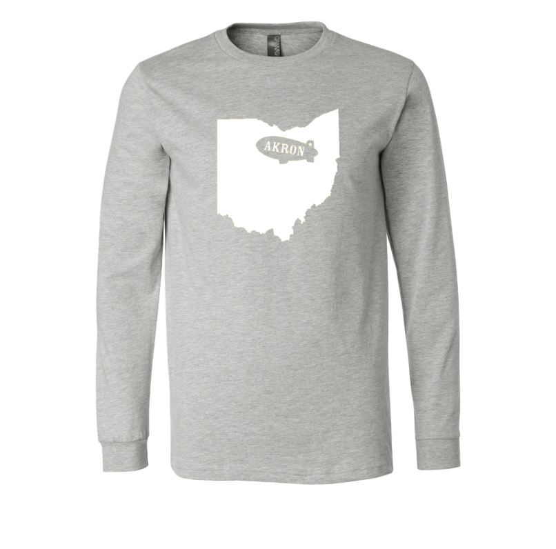 Akron, Ohio Blimp Long Sleeve T-Shirt